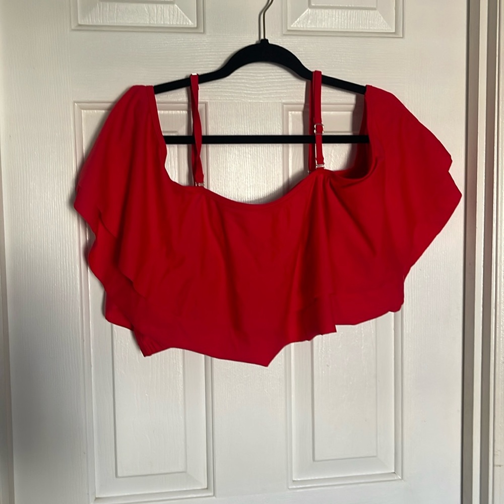 Red bikini top